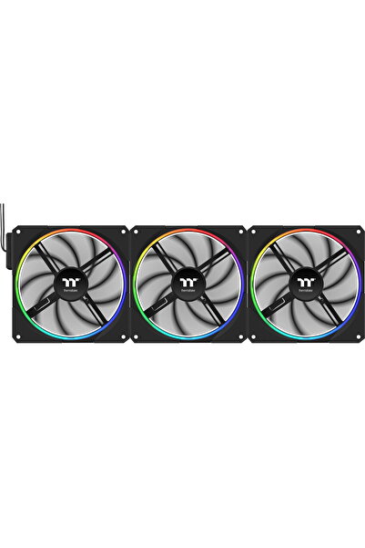 THERMALTAKE TS 140 EX RGB (negru, pachet de 3, 140 mm)
