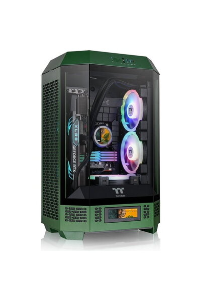 THERMALTAKE Carcasa PC The Tower 300, tip tower (verde închis, sticlă securiz...
