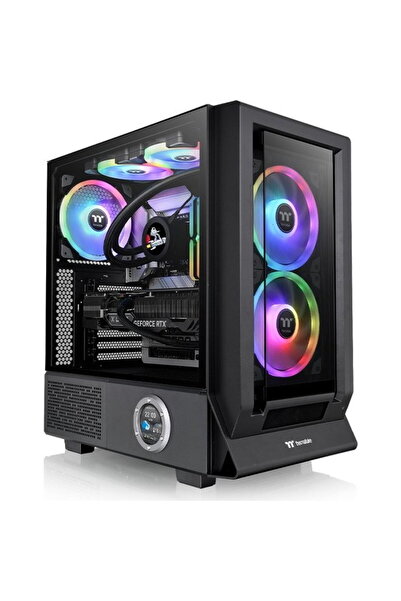 THERMALTAKE Carcasa PC Ceres 350 MX, Tower (negru, sticlă securizată x 2)