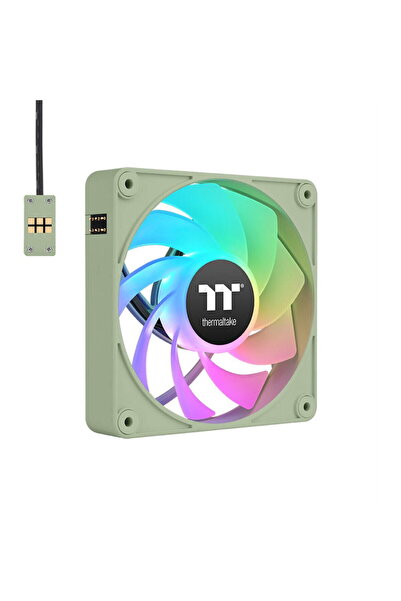 THERMALTAKE Ventilator PC, 3 unități, THERMALTAKE, Ø 12 cm, Verde, Multicolor