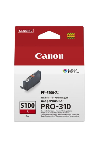 Canon Cartuș de cerneală roșie PFI-5100 R