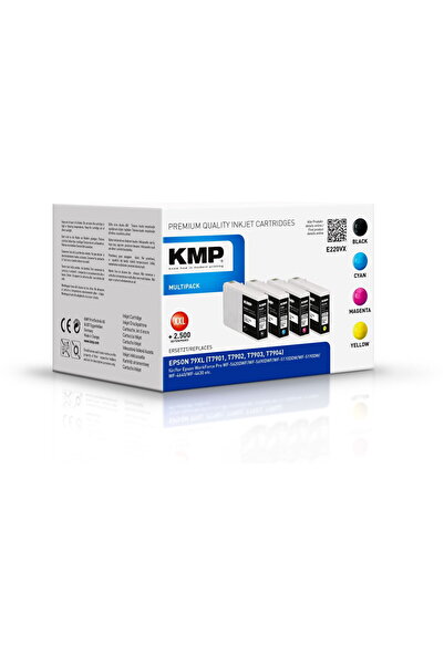 KMP Printer Cartridge Set of 4 printer cartridges, KMP, Compatible with Epson...