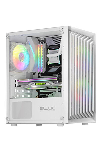 LOGİC Carcasa PC Atos ARGB Albă
