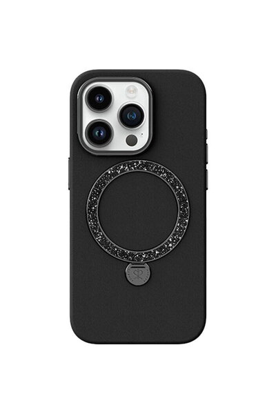Joyroom PN-15L2 Husă Dancing Circle pentru iPhone 15 Pro (negru)