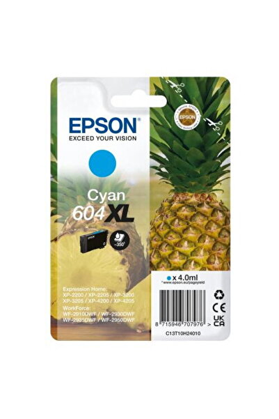 EPSON Cartuș de cerneală 604XL, cyan