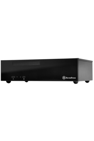 SilverStone Carcasa PC Silent Computer Case SST-ML09B Milo Slim HTPC Mini-ITX...