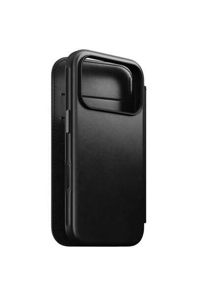 Nomad Husa, Modern Leather Folio Horween Series pentru iPhone 17 Pro, Negru
