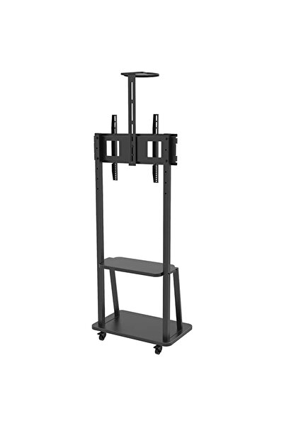 Techly Stand TV mobil pe roti, raft suplimentar echipamente, 32-70 inch, TECH...