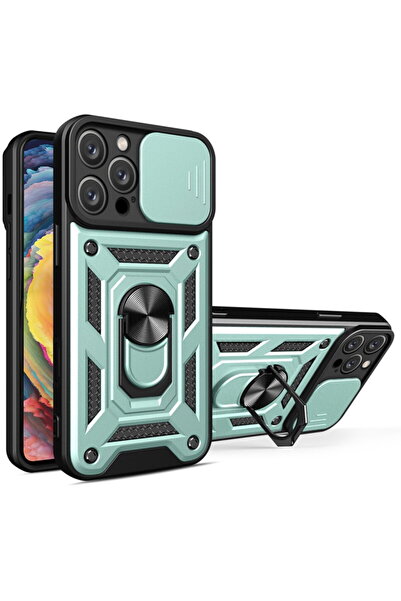 Techsuit Husă pentru iPhone 16 Pro Max - Seria Techsuit CamShield - Verde