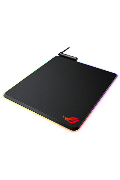 ASUS Mousepad gaming ROG Balteus, RGB, port USB, iluminare Aura Sync, Negru