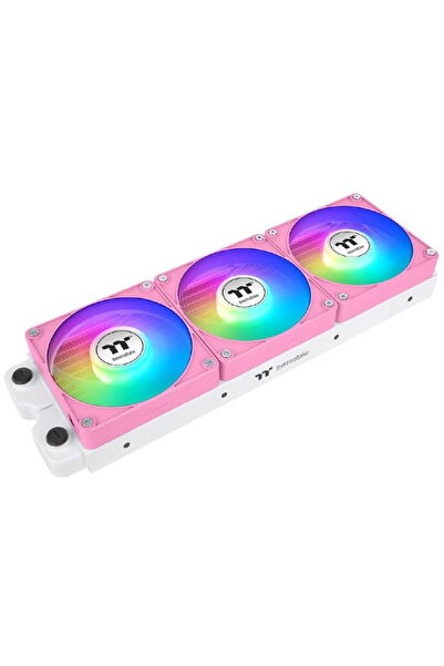 THERMALTAKE Ventilator PC CT120 EX ARGB Sync, set 3 ventilatoare, roz, 12x12cm