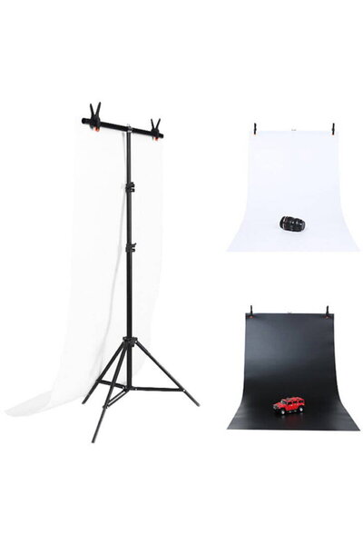 PULUZ Kit de montare pentru fundal foto/stand 70x200cm + fundal foto 2 buc DC...