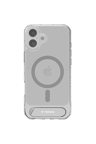 TORRAS Husă Seria Pstand pentru iPhone 16 (Transparentă)