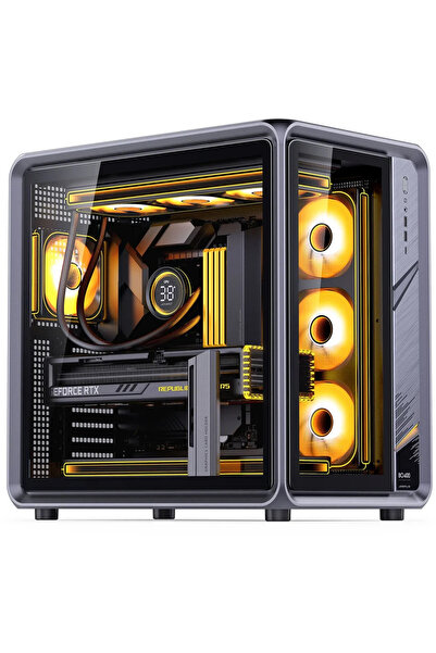 Other Carcasa PC Jonsplus BO400, Mid Tower, ATX, sticlă securizată – gri meta...