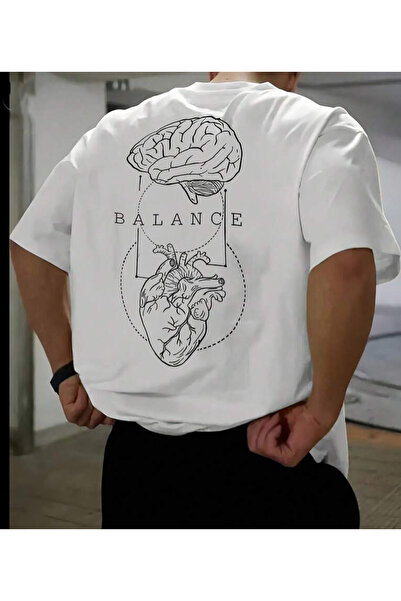 Oceanwear تي شيرت Mind & Heart Balance مطبوع عليه Heart and Mind Balance بأكم...