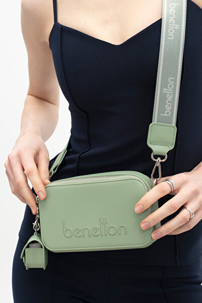 United Colors of Benetton بينيتون للنساء حقيبة عابرة للجسم أخضر BNT1704