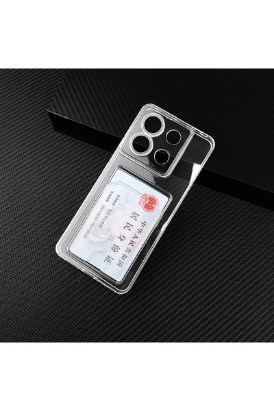 bbtech Xiaomi Redmi Note 13 Pro 5G ile Uyumlu Kartlıklı Şeffaf Kamera Korumal...