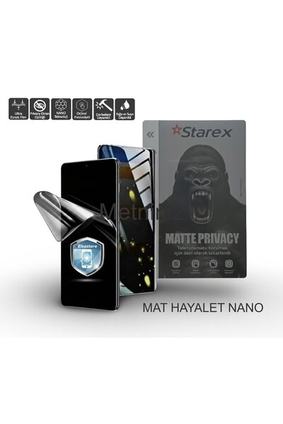 tkgz Xiaomi Mİ 8 SE Uyumlu Nano Ekran Koruyucu Ultra İnce MAT HAYALET - STAREX
