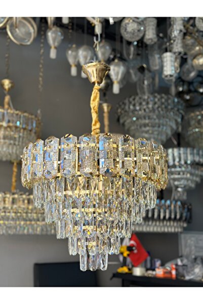 Led 2026 MODEL 50 CM LÜX KRİSTAL SALON AVİZE