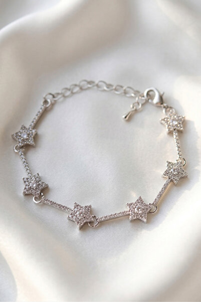 Elifsu Jewelry Stargirl Çelik Bileklik Y2K Zirkon Taşlı Yıldız Detaylı
