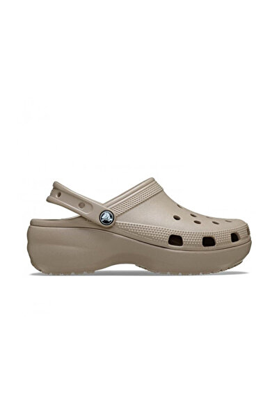 Crocs Κλασικό Σαμπό Πλατφόρμας Γυναικείες Παντόφλες 206750-214 Καφέ
