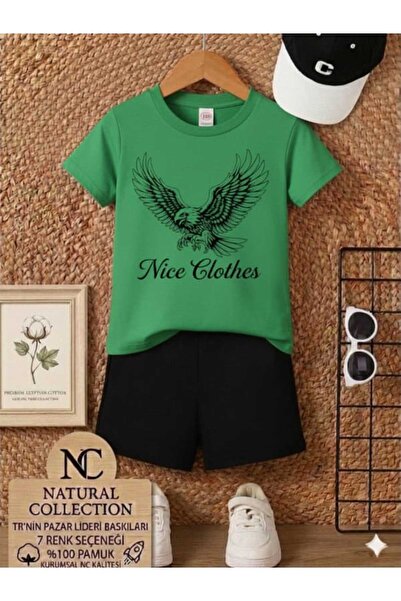 Nice Clothes ΚΑΛΟΚΑΙΡΙΝΟ ΠΑΙΔΙΚΟ ΜΠΛΟΥΖΑΚΙ ΚΑΙ ΣΟΡΤΣ UNISEX (ΜΕ ΣΤΑΜΠΑ ΑΕΤΟΥ)