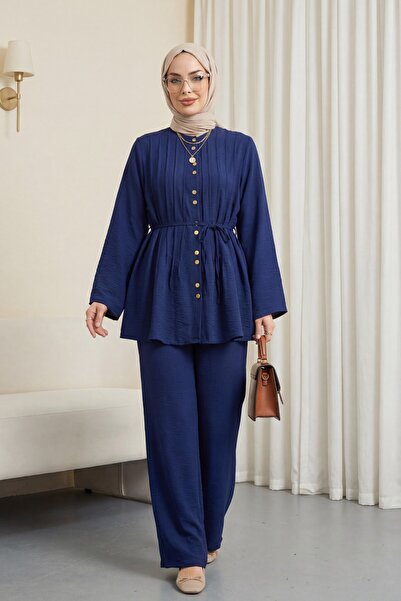 HİJABAYA Σετ Cupra με παντελόνι με ριμπ ζώνη μπροστά