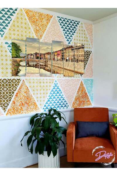 Droplyte 6 Piece City View Decorative Wall Art