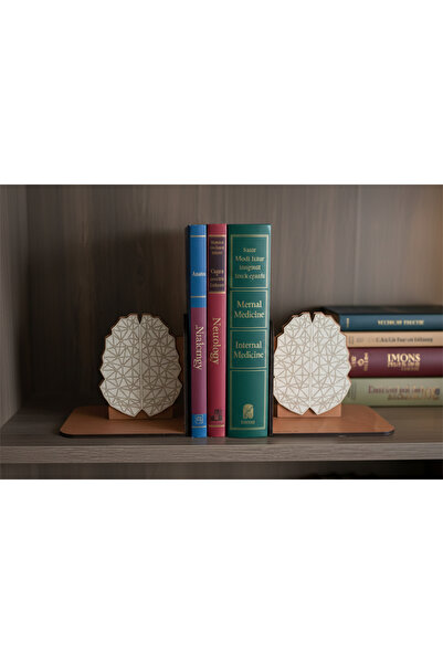 EpicShop3D Ανατομικοί Βιβλιοστάτες σε Σχήμα Εγκεφάλου - Μοντέρνα Ξύλινη Τέχνη...