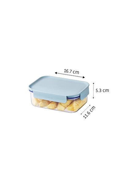 locknlock Classic Plus Rectangle Food Container 420ml (PACK of 2) – Mint, Airtight & BPA-Free