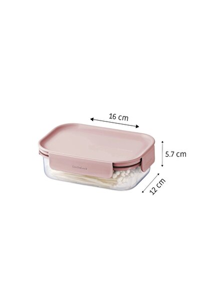 locknlock Classic Plus Rectangle Food Container 910ml (PACK of 2) – Pink, Airtight & BPA-Free