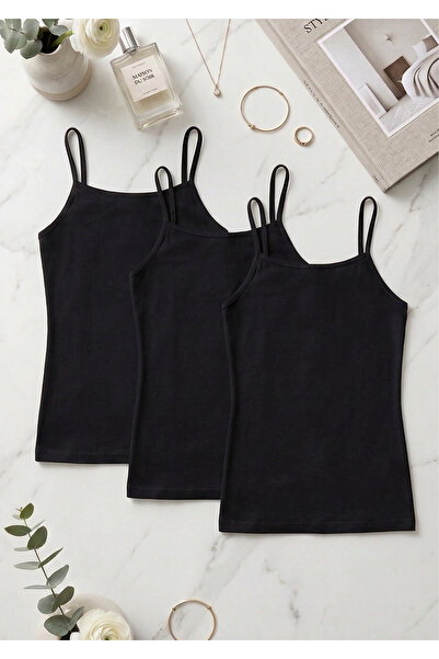 Loule Γυναικεία εσώρουχα με λουράκια από βαμβακερό νήμα, συσκευασία 3 τεμαχίω...