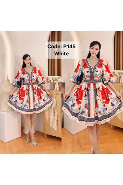 Gorgeousyang Trends Balloon Sleeves Mini Dress