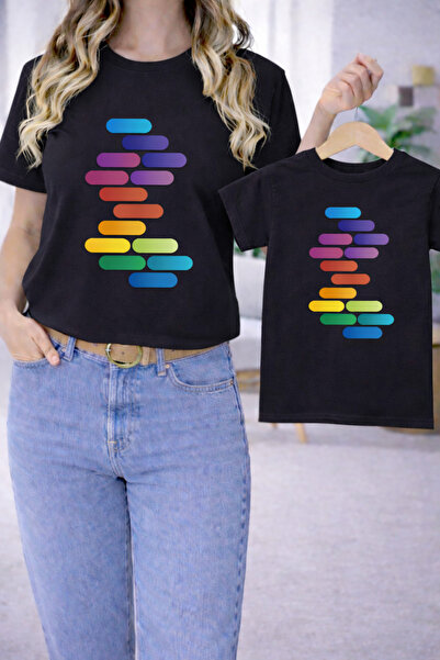 VODEXA Majka Unisex Dječja Kombinacija Oversize T-Shirt Majica za Dvojicu BOJ...