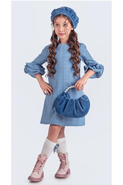 BEGONYA BEBECE KIDS Παιδικό φόρεμα με καπέλο και τσάντα, ειδικό για γιορτές, ...