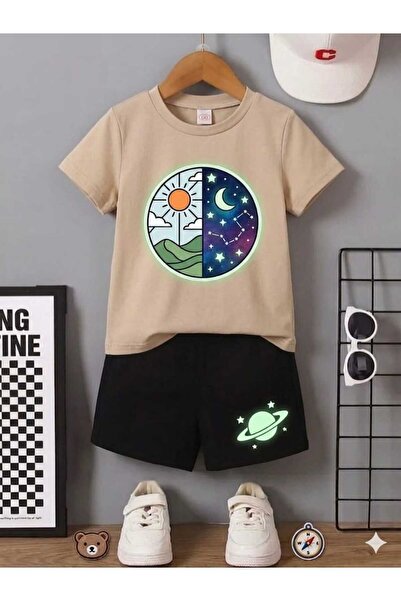 Nice Clothes ΚΑΛΟΚΑΙΡΙΝΟ ΠΑΙΔΙΚΟ ΜΠΛΟΥΖΑΚΙ ΚΑΙ ΣΟΡΤΣ UNISEX (ΕΚΤΥΠΩΣΗ NASA MO...