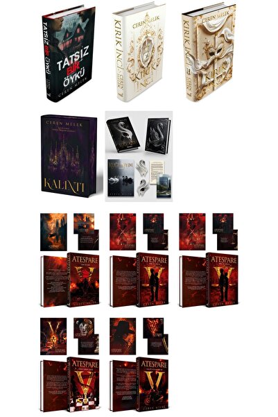 İndigo Kitap ( Ciltli ) Ceren Melek - Kuğu Kıyım - Kalıntı - Kırık İnci - Tat...