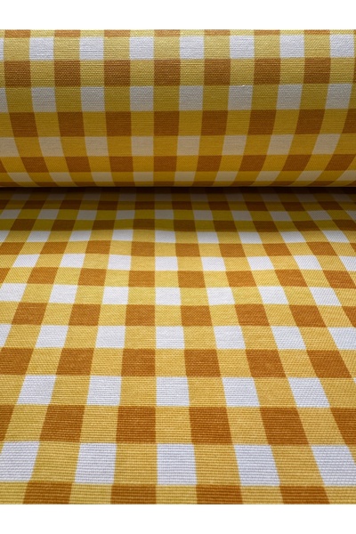 oskatekstil Duck Kumaş 1 cm Pötikare Desenli En 180 cm Metre İşi Masa Örtülük...