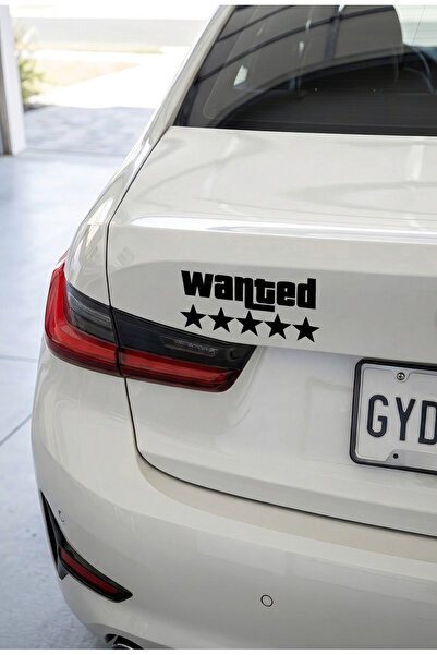 beytuning 3D Sticker Wanted Yıldız Sticker Etiket Çıkartma Pc Laptop Araba Ot...
