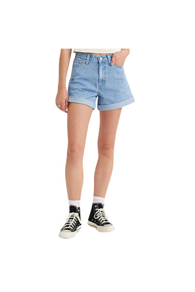 Levis ROLLED 80S MOM W ΣΟΡΤΣ ΜΕΣΑΙΟ ΙΝΔΙΓΚΟ - ΜΕ ΦΛΑΤ ΦΙΝΙΡΙΣΜΑ/ΜΠΛΕ 24