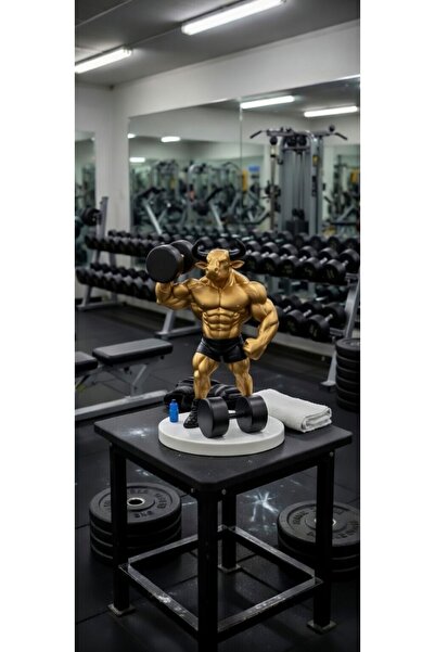 Giftbox3d Body Bulding Boğa Figürü 20cm