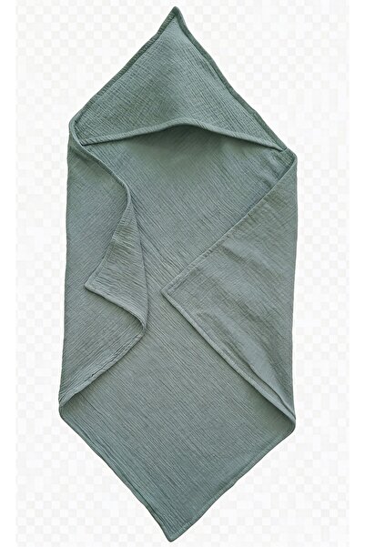 Primii Pasi Prosop baie cu gluga bebelusi din muselina tifon 70x70cm, absorba...