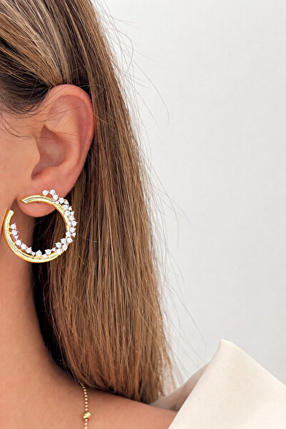 Bubbleatelier Gold Crown Earrings