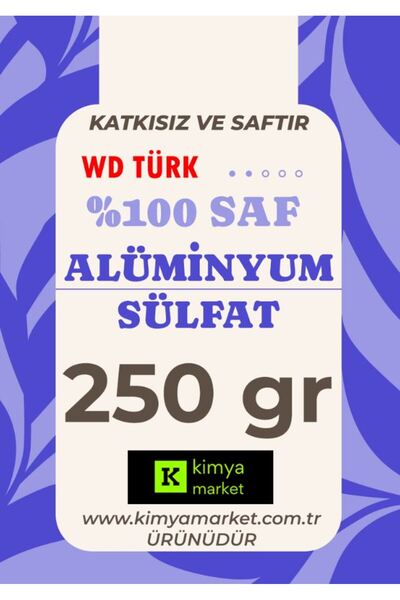 WD Türk Alüminyum Sülfat (Toz Şap) 250 gr