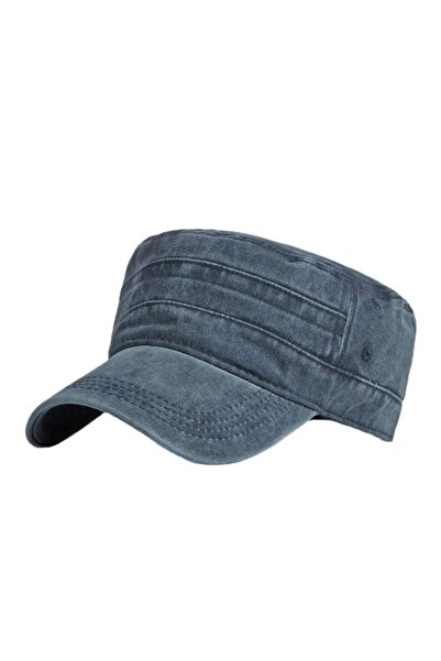 valkyrie Unisex Navy Blue Washed Vintage Καπέλο Ρυθμιζόμενο Castro Cap Casual...