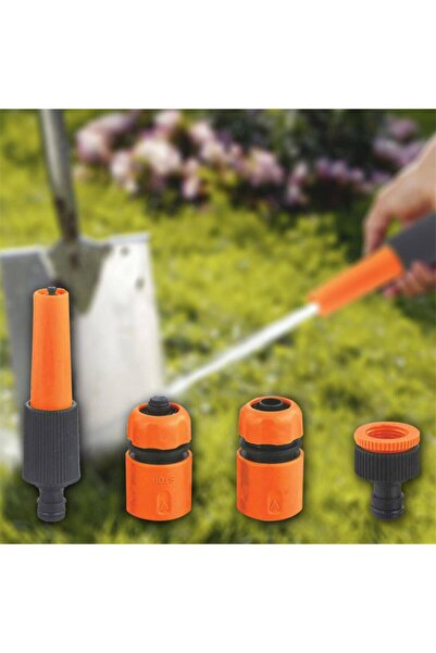 handanca Bahçe Çiçek Saksı Hortum Sulama Başlığı Tazikli 4 Adet Set