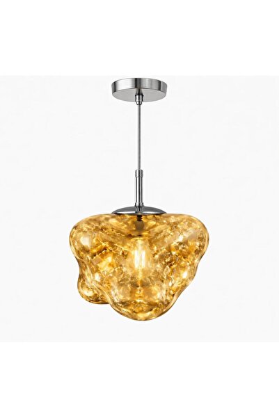 ecodesignline Liquid Glass 1 Modern Sarkıt Avize – Bakır , Gold , Füme Organi...