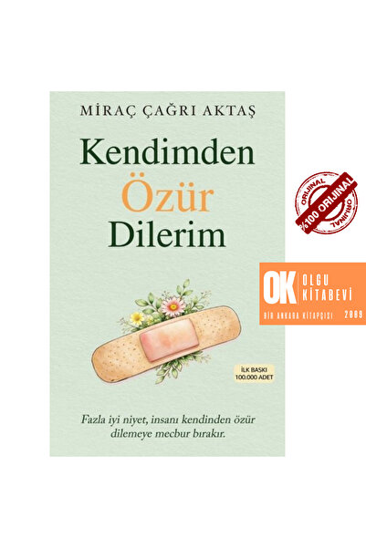 İndigo Kitap Kendimden Özür Dilerim - Miraç Çağrı Aktaş / ORJİNALKİTAP
