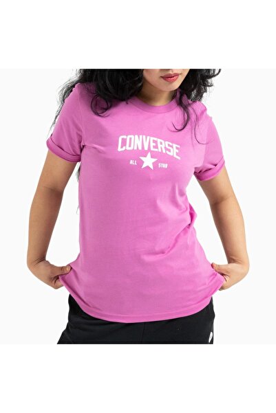 Converse Ρετρό Αθλητικό Μπλουζάκι Κανονικής Εφαρμογής με Σχέδιο Κάκτου BUD L