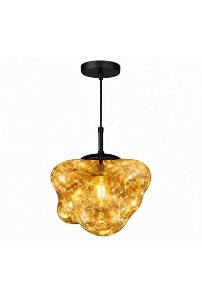 ecodesignline Liquid Glass 1 Modern Sarkıt Avize – Bakır , Gold , Füme Organi...